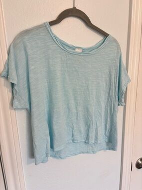 Altar’d State XS Women’s Light Blue Short Sleeve Crewneck Top